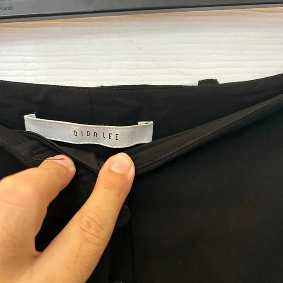 Dion Lee - Designer - Black Wide Leg Trousers - Picture 5 of 5